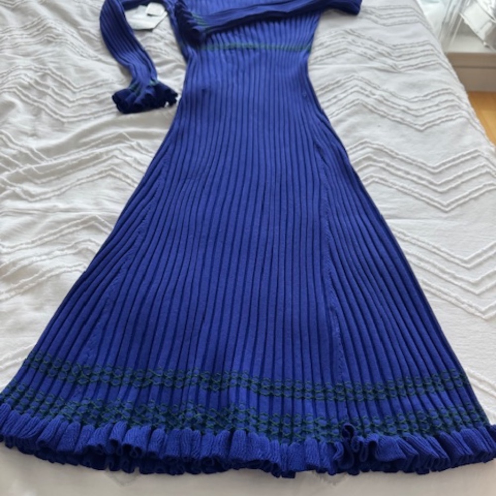 ALTUZARRA Bodycon Maxi Dress - NEW - Cobalt Blue - Size L
